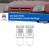 0 Retronebbia LED Citroën Berlingo  1996 - 2007: P21W Bolt P21W: LED Bolt Rossi (Coppia)