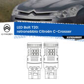 0 Retronebbia LED Citroën C-Crosser 2007 - 2012: T20 Bolt T20: LED Bolt Rossi (Coppia)