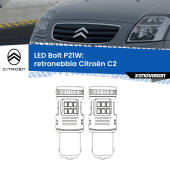 0 Retronebbia LED Citroën C2 2003 - 2009: P21W Bolt P21W: LED Bolt Rossi (Coppia)
