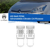 0 Retronebbia LED Citroën C4 Picasso 2006 - 2013: P21W Bolt P21W: LED Bolt Rossi (Coppia)