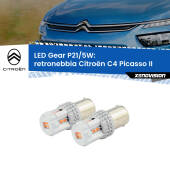 0 Retronebbia LED Citroën C4 Picasso II 2013 in poi: P21/5W Gear P21/5W: Lampadine LED Rosse Gear