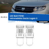 0 Retronebbia LED Dacia Logan II 2012 in poi: P21W Bolt P21W: LED Bolt Rossi (Coppia)