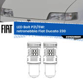 0 Retronebbia LED Fiat Ducato 230 1994 - 2002: P21/5W Bolt P21/5W: LED Bolt Rossi (Coppia)