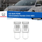 0 Retronebbia LED Honda Civic Mk5 1991 - 1994: P21W Bolt P21W: LED Bolt Rossi (Coppia)