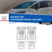 0 Retronebbia LED Honda Jazz Mk2 2002 - 2008: T20 Bolt T20: LED Bolt Rossi (Coppia)