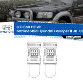 0 Retronebbia LED Hyundai Galloper II JK-01 1998 - 2003: P21W Bolt P21W: LED Bolt Rossi (Coppia)