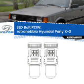 0 Retronebbia LED Hyundai Pony X-2 1989 - 1995: P21W Bolt P21W: LED Bolt Rossi (Coppia)