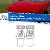 0 Retronebbia LED Hyundai S coupe SLC 1990 - 1996: P21W Bolt P21W: LED Bolt Rossi (Coppia)
