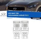 0 Retronebbia LED Infiniti FX II 2008 - 2013: T20 Bolt T20: LED Bolt Rossi (Coppia)