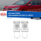 0 Retronebbia LED KIA RIO IV YB/SC 2016 in poi: P21W Bolt P21W: LED Bolt Rossi (Coppia)