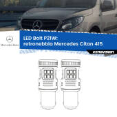 0 Retronebbia LED Mercedes Citan 415 2012 in poi: P21W Bolt P21W: LED Bolt Rossi (Coppia)