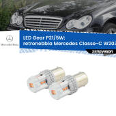 0 Retronebbia LED Mercedes Classe-C W203 2000 - 2007: P21/5W Gear P21/5W: Lampadine LED Rosse Gear