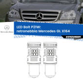 0 Retronebbia LED Mercedes GL X164 prima serie: P21W Bolt P21W: LED Bolt Rossi (Coppia)