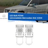 0 Retronebbia LED Mercedes GLK X204 2008 - 2015: P21W Bolt P21W: LED Bolt Rossi (Coppia)