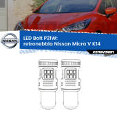 0 Retronebbia LED Nissan Micra V K14 2016 in poi: P21W Bolt P21W: LED Bolt Rossi (Coppia)
