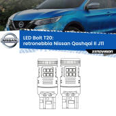 0 Retronebbia LED Nissan Qashqai II J11 2014 in poi: T20 Bolt T20: LED Bolt Rossi (Coppia)