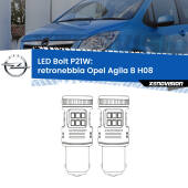0 Retronebbia LED Opel Agila B H08 2008 - 2014: P21W Bolt P21W: LED Bolt Rossi (Coppia)