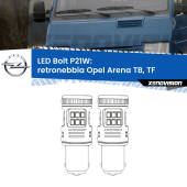 0 Retronebbia LED Opel Arena TB, TF 1998 - 2001: P21W Bolt P21W: LED Bolt Rossi (Coppia)