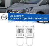 0 Retronebbia LED Opel Zafira C Tourer  2011 - 2019: P21W Bolt P21W: LED Bolt Rossi (Coppia)