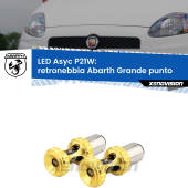 0 Retronebbia LED per Abarth Grande punto 2007 - 2010: P21W Asyc P21W: LED Asyc Canbus Rosso (Coppia)