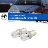 0 Retronebbia LED per Alfa romeo 146 1994 - 2001: P21W Gear P21W: Gear LED Rossi (Coppia)