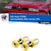 0 Retronebbia LED per Alfa romeo 155  1992 - 1997: P21W Asyc P21W: LED Asyc Canbus Rosso (Coppia)