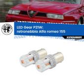 0 Retronebbia LED per Alfa romeo 155  1992 - 1997: P21W Gear P21W: Gear LED Rossi (Coppia)