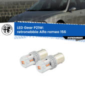 0 Retronebbia LED per Alfa romeo 156  1997 - 2005: P21W Gear P21W: Gear LED Rossi (Coppia)