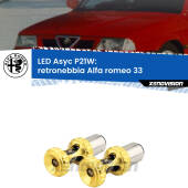 0 Retronebbia LED per Alfa romeo 33  1990 - 1994: P21W Asyc P21W: LED Asyc Canbus Rosso (Coppia)