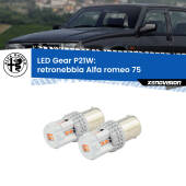 0 Retronebbia LED per Alfa romeo 75  1985 - 1992: P21W Gear P21W: Gear LED Rossi (Coppia)