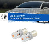 0 Retronebbia LED per Alfa romeo Brera  2006 - 2010: P21W Gear P21W: Gear LED Rossi (Coppia)