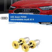 0 Retronebbia LED per Audi A1 II 2019 in poi: P21W Asyc P21W: LED Asyc Canbus Rosso (Coppia)