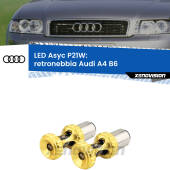 0 Retronebbia LED per Audi A4 B6 2000 - 2004: P21W Asyc P21W: LED Asyc Canbus Rosso (Coppia)