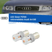 0 Retronebbia LED per Audi A4 B6 2000 - 2004: P21W Gear P21W: Gear LED Rossi (Coppia)