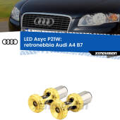 0 Retronebbia LED per Audi A4 B7 2004 - 2008: P21W Asyc P21W: LED Asyc Canbus Rosso (Coppia)