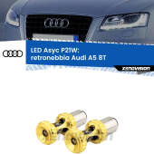 0 Retronebbia LED per Audi A5 8T prima serie: P21W Asyc P21W: LED Asyc Canbus Rosso (Coppia)