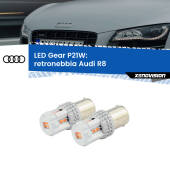 0 Retronebbia LED per Audi R8 2007 - 2015: P21W Gear P21W: Gear LED Rossi (Coppia)