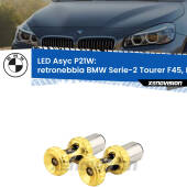 0 Retronebbia LED per BMW Serie-2 Tourer F45, F46 2014 - 2018: P21W Asyc P21W: LED Asyc Canbus Rosso (Coppia)