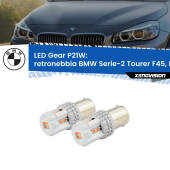 0 Retronebbia LED per BMW Serie-2 Tourer F45, F46 2014 - 2018: P21W Gear P21W: Gear LED Rossi (Coppia)