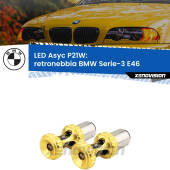 0 Retronebbia LED per BMW Serie-3 E46 1998 - 2005: P21W Asyc P21W: LED Asyc Canbus Rosso (Coppia)