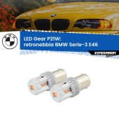 0 Retronebbia LED per BMW Serie-3 E46 1998 - 2005: P21W Gear P21W: Gear LED Rossi (Coppia)