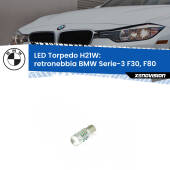 0 Retronebbia LED per BMW Serie-3 F30, F80 2012 - 2014: H21W Torpedo H21W (BAY9S): LED Torpedo Canbus Rosso