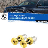 0 Retronebbia LED per BMW X3 E83 2003 - 2006: P21W Asyc P21W: LED Asyc Canbus Rosso (Coppia)