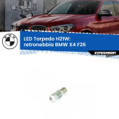 0 Retronebbia LED per BMW X4 F26 2014 - 2017: H21W Torpedo H21W (BAY9S): LED Torpedo Canbus Rosso