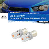 0 Retronebbia LED per Chevrolet Aveo II T300 2011 - 2021: P21W Gear P21W: Gear LED Rossi (Coppia)
