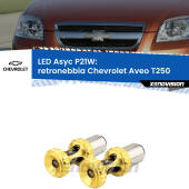 0 Retronebbia LED per Chevrolet Aveo T250 2005 - 2011: P21W Asyc P21W: LED Asyc Canbus Rosso (Coppia)