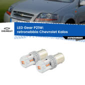 0 Retronebbia LED per Chevrolet Kalos  2005 - 2008: P21W Gear P21W: Gear LED Rossi (Coppia)