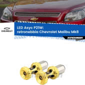 0 Retronebbia LED per Chevrolet Malibu Mk8 2012 - 2015: P21W Asyc P21W: LED Asyc Canbus Rosso (Coppia)