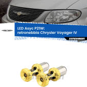 0 Retronebbia LED per Chrysler Voyager IV 2000 - 2007: P21W Asyc P21W: LED Asyc Canbus Rosso (Coppia)