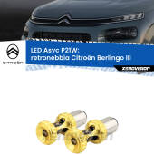 0 Retronebbia LED per Citroën Berlingo III 2018 in poi: P21W Asyc P21W: LED Asyc Canbus Rosso (Coppia)